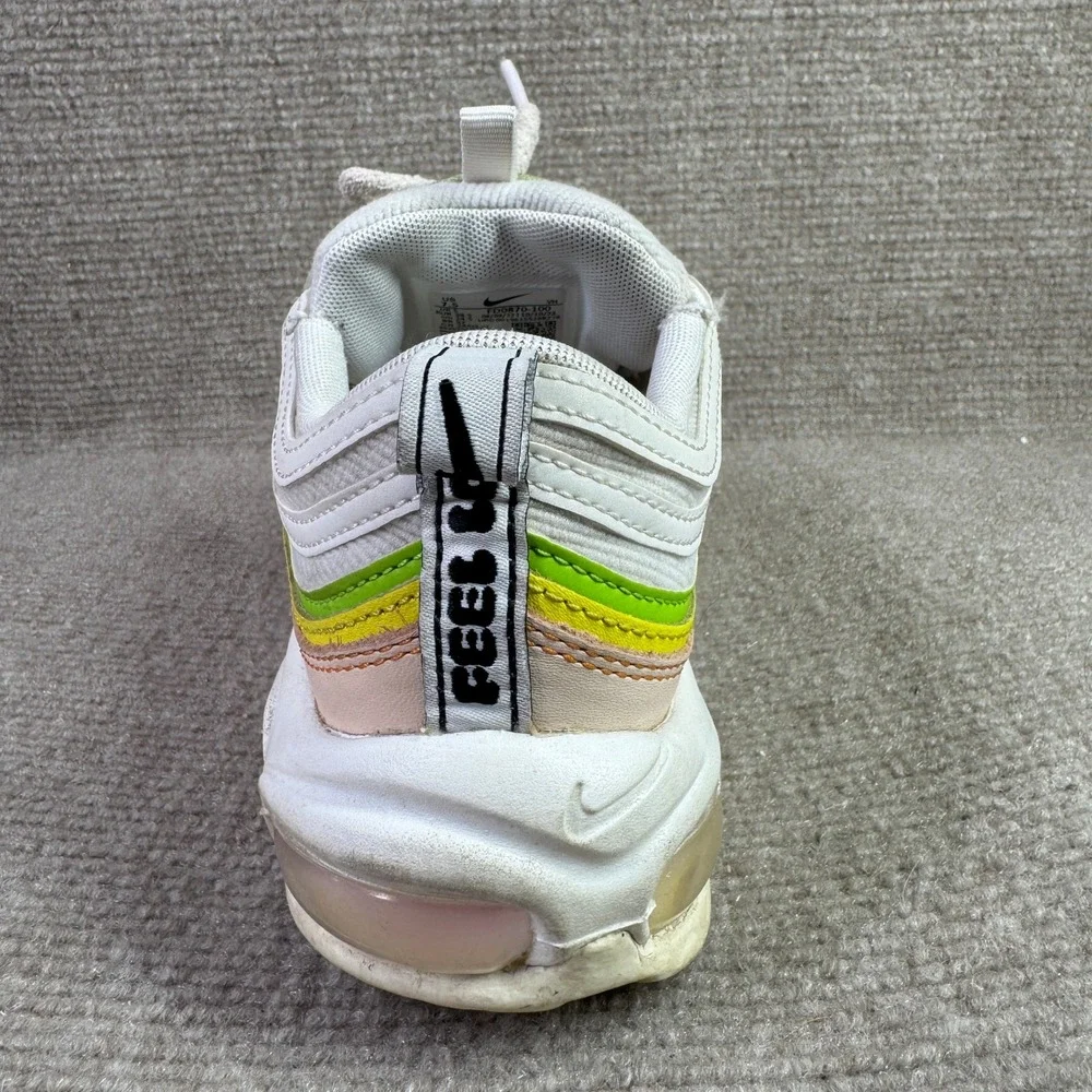 Nike Air Max 97 Womens 7.5‎ White Green Pink FD0870-100 Sneakers